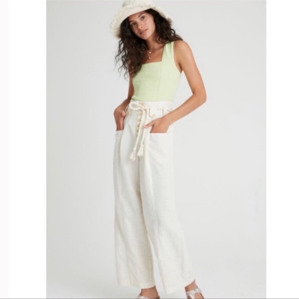 NWT Sammi Striped Paperbag Pants